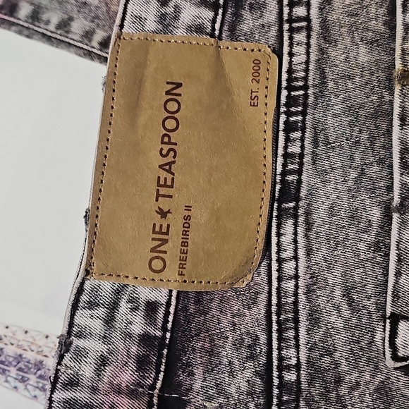 One Teaspoon Multicolor Sunset Acid Skinny Jeans Size 30 - Picture 8 of 8